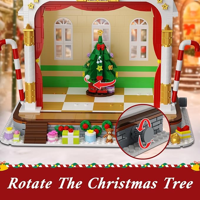 HOGOKIDS Advent Calendar 2025 Nutcracker Theater Building Set with Light, 24 Day Christmas Countdown Calendar 3.6 Mini Building Block Toy with 4 Nutcracker & 8 Minifigures, Gift for Adult Girl Boy 10+