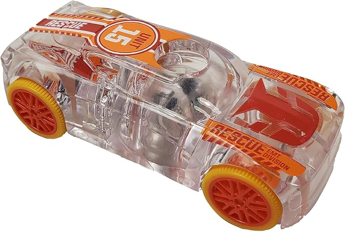 EMT Car, LED Light Up Pull Back Emergency Car, Toy Vehicle for Kids 3 and Up
