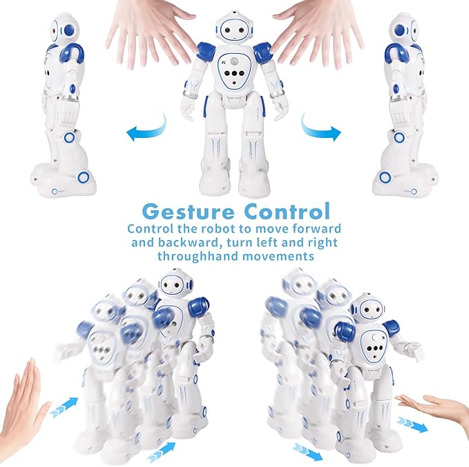 Robots Toy for Kids with Wireless Remote Control and Gesture Sensing, Programmable Walking Singing and Dancing Robots, Birthday Gifts for Kids Aged 3 4 5 6 7 8 9 Year Old