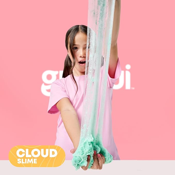 Gui Gui Scented Slime 2-Pack Bundle, Butter & Cloud, 5 Step DIY Process to Customize Your Ultimate Slime Glow-Up, Resealable and Reusable Container, ASMR Experience