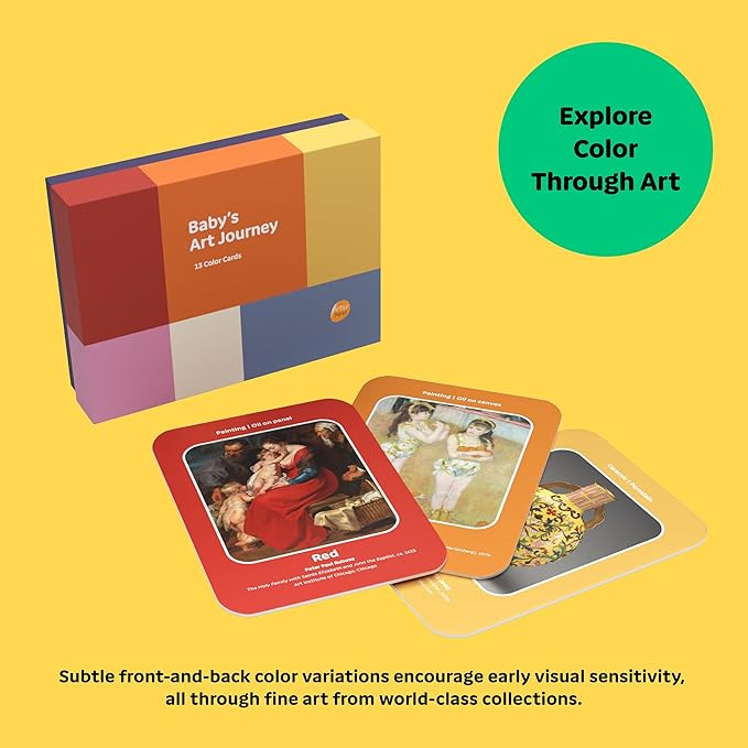 Baby’s Art Journey Color Cards – Set of 13 Museum-Inspired Art Learning Cards for Ages 0–12 Years