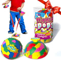 Jumping Bounce Ball for Kid,Ball That flattens and pops up Toy Suitable Doggy disc Magic Flying Saucer Bounce Popper Toy（4 Piece）