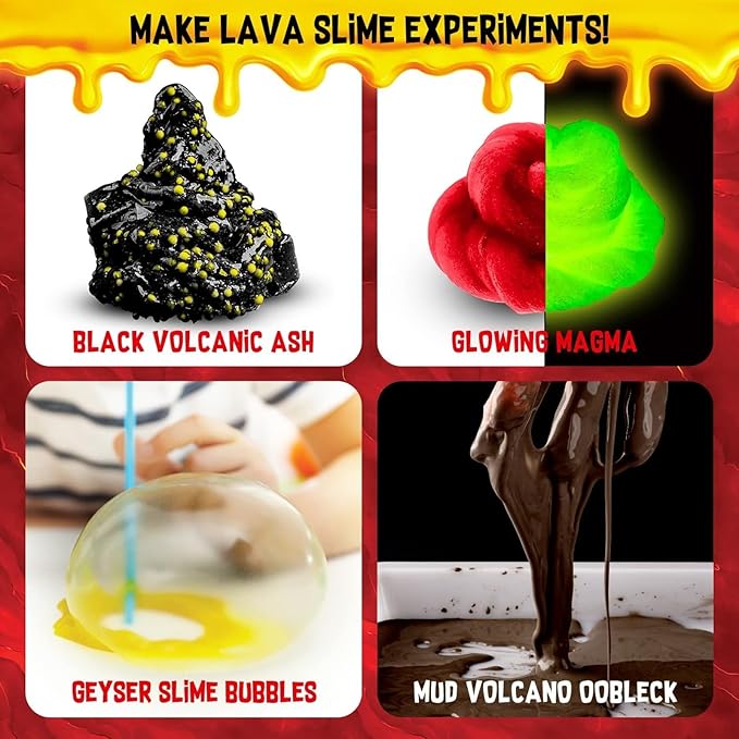 Original Stationery DIY Slime Kit for Boys & Girls - Multicolor, Glow-in-The-Dark Putty - STEM Science Toys & Slime Games for Kids Ages 8-12