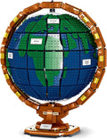 Ideas The Globe Mini Building Set for Adults,2514 Pcs Build Home Decor World map Spinning Globe Gifts for who Love Travel and Geography,New 2023