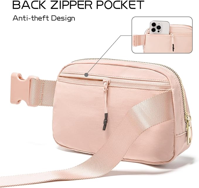 Gitus Gifts for 8 9 10 11 12 Year Old Girls Belt Bag Fanny Pack Crossbody Bags with Initial Letter Patch Cute Stuff Birthday Gifts for Teen Girls Women Personalized Trend Stuff (Coral Pink-J)