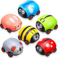 Skylety 6 Pieces Animals Pull Back Cars Sets Friction Powered Push and Go Back and Forth Vehicles Car Toys Friction Powered Vehicle Playset Toys for Christmas Gift
