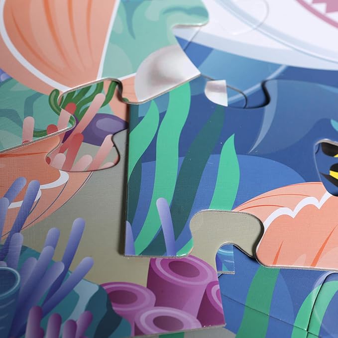Underwater Floor Puzzle for Kids 3-5: 48 Large Pieces for Children Ages 4-8 - Learning & Eductional Jigsaw Puzzle for Toddler's Gift & Family Activities