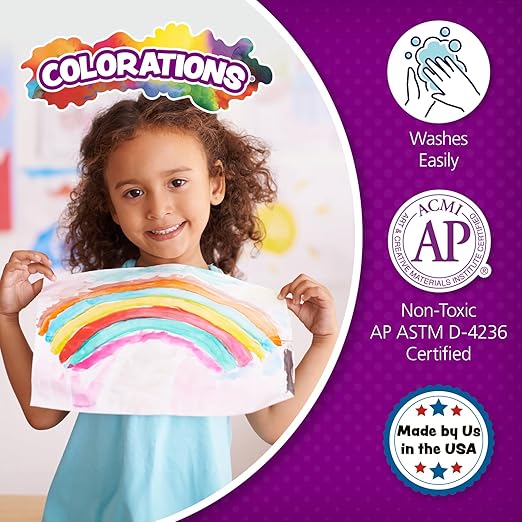 Colorations Paraben-Free Simply Washable Tempera Paint for Kids - 1/2 Gallon Value Size, Vibrant Green. Non-Toxic and Made in The USA
