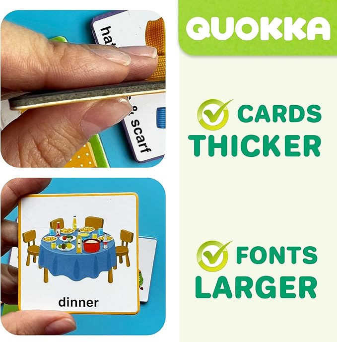 QUOKKA 95 Reward Chore Chart Cards for Kids - Toys for Autistic Children Age 5-7 ADHD Tools - Behavior Visual Schedule for Toddler at Home - Routine Responsibility Board Autism Learning Materials