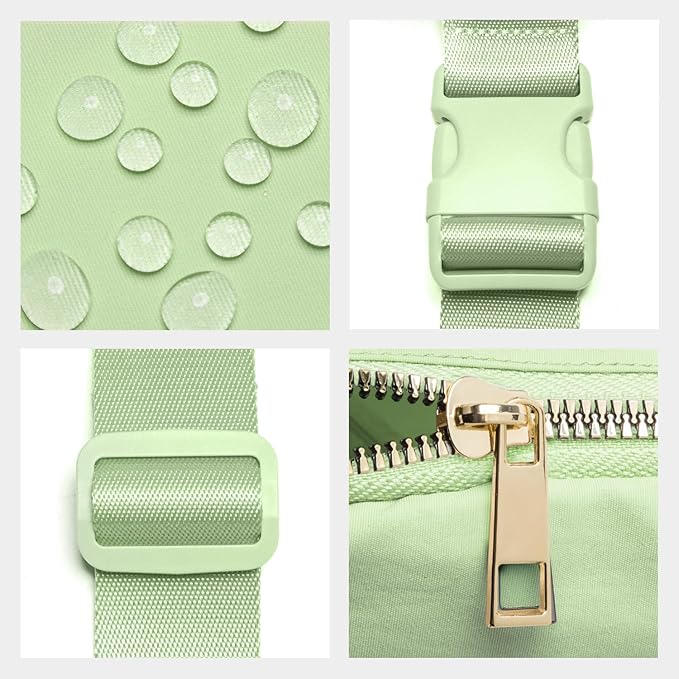 Gitus Gifts for 8 9 10 11 12 Year Old Girls Belt Bag Fanny Pack Crossbody Bags with Initial Letter Patch Cute Stuff Birthday Gifts for Teen Girls Women Personalized Trend Stuff (Light Green-T)