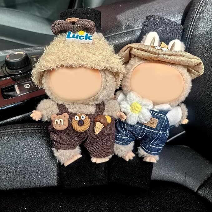 17cm Doll Clothes Set & Outfit - Cuddly Fashion Dresses with Accessories, Luxury Chic Doll Clothing & Plush Pullover Hoodie Doll Clothing DIY ,Just Clothes
