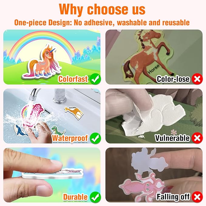 3 Sets Reusable Sticker Books for Toddlers 1-3, Removable Jelly Sticker Books for Kids 2-4 Years, Toddler Travel Toys Activity Book Trip Essentials for Kids- Animal, Dinosaurs and Vehicle