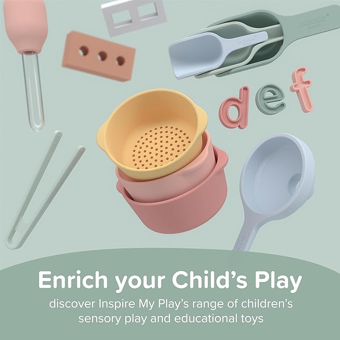 Inspire My Play Lowercase Alphabet Letters for Kids - ABC Toys for 3 Year Olds -Sensory and Messy Play