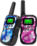 Walkie Talkie for Kids, Toys for 3-12 Year Old Boys Girls with Backlit LCD Display and Flashlight Range Up to 3 KM Gifts for 3-12 Year Old Boys Girls