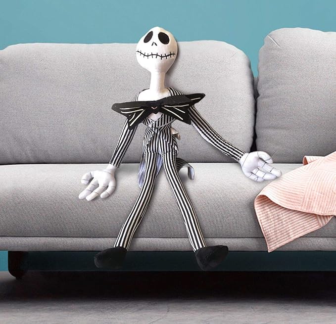 Jack Skellington Plush Doll Nightmare Before Christmas Toys - 20 Inches Pumpkin King Plush Stuffed Baby Dolls (Black)