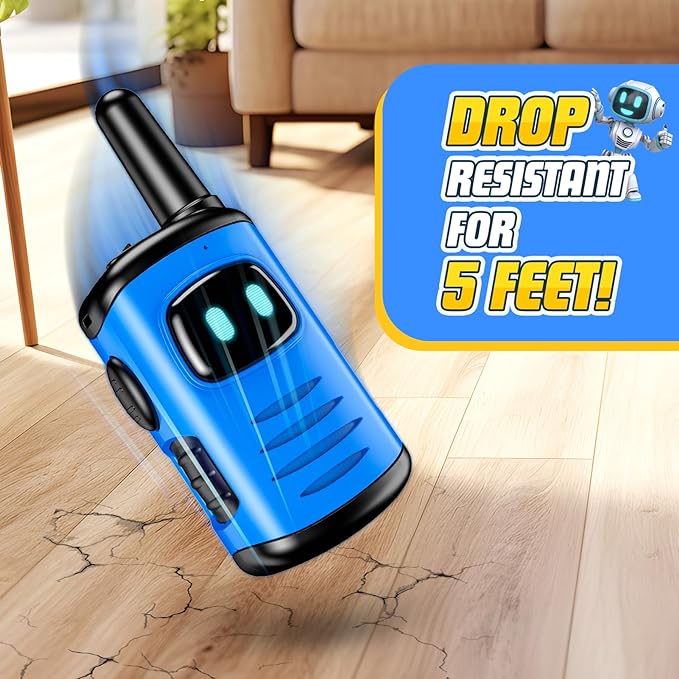 Kids Walkie Talkies Toys for Boys: 3 Pack Robots Walkies Talkies Kids Christmas Birthday Gifts for 3 4 5 6 7 Year Old Boys Girls Toys Age 3-6 5-7 Year Old Boy Girl Stocking Stuffers Outdoor Camping