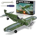 Lucky Doug Building Toys Model Airplane Set - DIY Building Stem Projects Toys for Kids Boys Ages 8-12, Assembly Science Toys for Model Fans