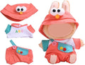 17cm Doll Clothes | Fashion Kawaii Chic Style Set for Dolls | 3-Piece Outfit with Pink and White T-Shirt, Pink Overalls & Pink Bird Hat (NO Doll)