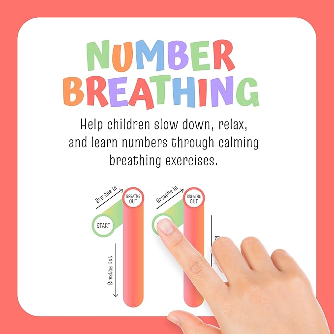 Breathing Exercise Cards for Kids -Anxiety Relief Calm Down Corner Kit- Calm Down Corner Supplies