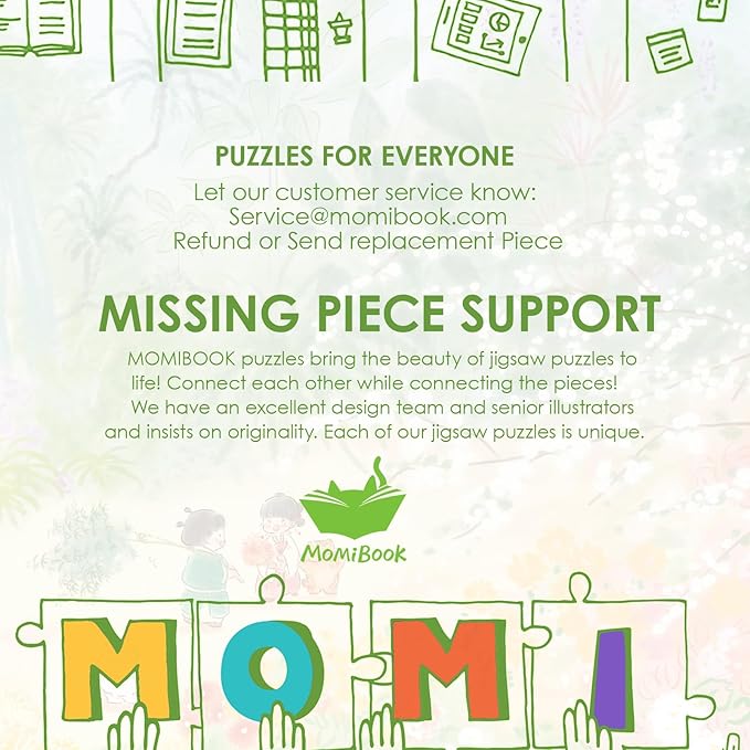 MOMIBOOK 1000 Piece Puzzle for Adults Jigsaw Puzzles of The Fragrance Here, Painting Image Wildflower Difficult Challenging Hard Impossible Puzzle Unique Funny Party Christmas Birthday Gifts