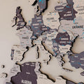 Colorfull Worlds 3D Wooden World Map Wall Art - Premium Multicolored World Travel Art for Wall Decor | Perfect for Home, Office & Kitchen - Ideal Housewarming Gift & Travel Tracker (Large, Nimbus)