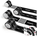 HFKPJRT Removable Toy Car Road Tape Stickers for Kids, 4 Rolls Roadway Tape with Curves, Black Residue Free Road Car Track Tape for Kids Birthday Party Racing Party Decoration, 2 Inch Wide 65 FT Long