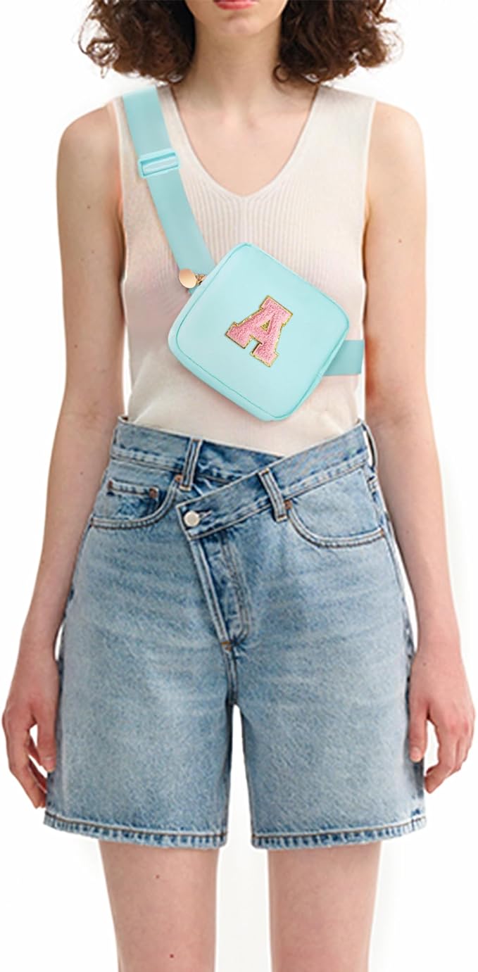 Birthday Gifts for 2 3 4 5 6 7 8 9 10 11 Year Old Girls - Mini Fanny Pack Cute Crossbody Bag Belt Bag Trendy Stuff,Graduation Gifts for Girls Teens Kids Daughter Sister Her - Blue,A