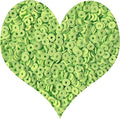 3000Pcs Clay Beads Flat Round Polymer Bead Vinyl Heishi Beads Flat Round Polymer Bead for Jewelry Making Necklace Bracelet (05-Grass Green)