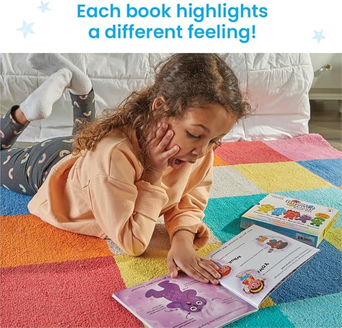 hand2mind Feelings Family Core Emotions Book Set, Social Emotional Books for Kids, Calm Down Corner Supplies, Calming Corner Items Kids, Toddler Learning Activities, Preschool Classroom Must Haves