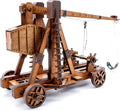 DIY 3D Wooden Puzzles for Adults Trebuchet Science Building Kit Model Catapult Engineering Kit Wood Assembly Gifts
