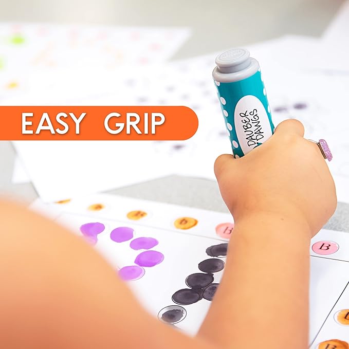 40 Dauber Dawgs Washable Dot Markers for Toddlers - Bingo Markers for Dot Art w/ PDF Activity Books, Dot Paints Washable for Kids, Bingo Dabbers Dotters & Dobbers, Holiday Gifts Daubers, Dot Painting