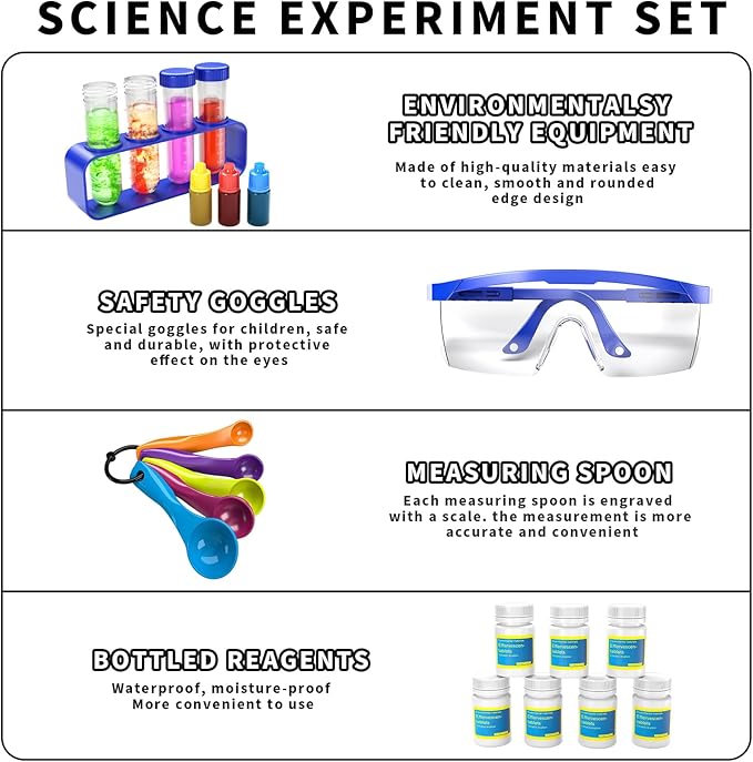 SNAEN 220+ Lab Experiments Science Kits for Kids, STEM Educational Learning Scientific Tools,Birthday Gifts and Toys for 3 4 5 6 7 8 9 10 11 12 Years Old Boys Girls Kids