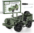 Locomoto Metal Model Car Kits - 392 Pcs Erector Set Toys for Ages 6-13, STEM Projects for Kids Ages 8-12 14 and Up, Assembly Educational Building Toys, Birthday Gifts for Elder Boys Girls and Adults
