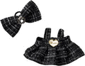 Clothes Set for 17cm Dolls, Skirt Set for 17cm Accessories Suit, Cute Clothes for Dress up Unique Style (Black B)