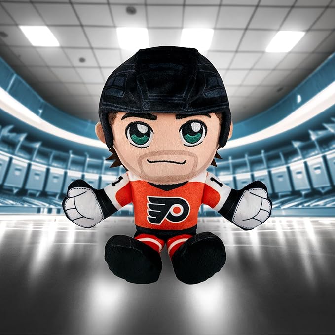 Bleacher Creatures Philadelphia Flyers Travis Konecny 8" NHL Kuricha Sitting Plush - Soft Chibi Inspired NHL Superstar