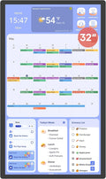 Cozyla Mate Digital Calendar+ 2: 32 Inch Wall Touch Screen Chore Chart Customize Dashboard Smart Electronic Calendar for Family Schedules Meal Planner Supports All Google Play Apps Wall Mount Black