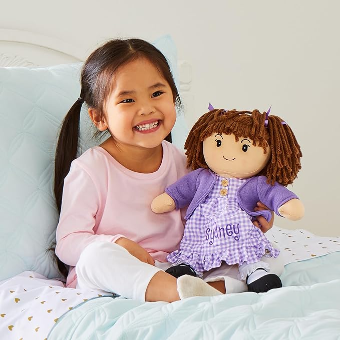 Let's Make Memories Personalized Rag Doll - Mini-Me Doll - Doll for Girls - Toy for Girls - Red Hair