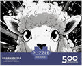 Sheep 500 Pieces 3D Animal for Adults Fun Thickened Wooden Jigsaw Puzzles Education Game Stress Relief Toy Toy Intellectual Game Decoration Challenge Educational 500pcs (52x38cm)