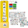 Visual Schedule & Chore Chart –Daily Responsibility Planner with 133 Picture Cards to Support Routines and Learning Structure at Home Morning and Bedtime -Great for ADHD and Autism Behavior Rewards.