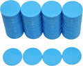 Smartdealspro Set of 100 1 Inch Opaque Plastic Learning Counters Mini Poker Chips Game Tokens with Storage Box (Sky Blue)