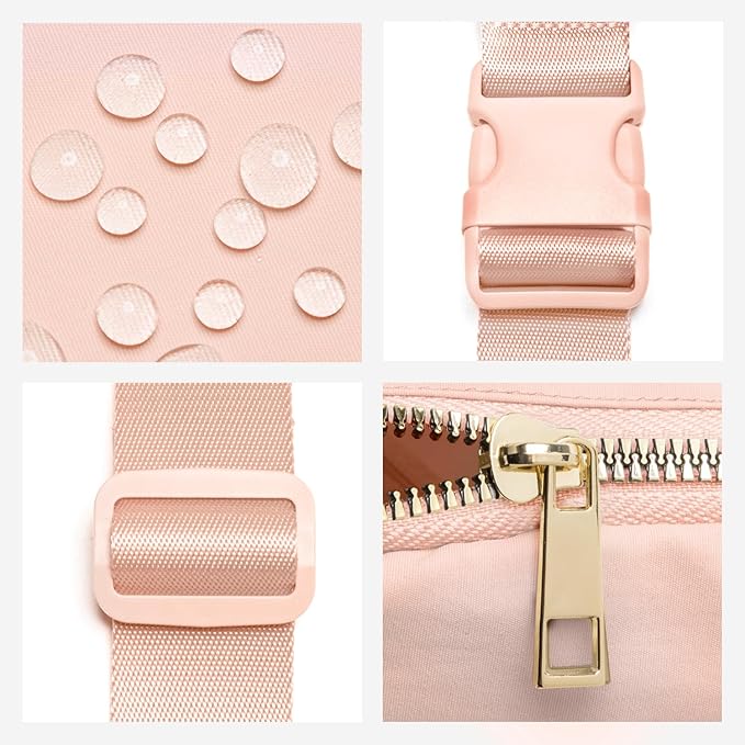 Gitus Gifts for 8 9 10 11 12 Year Old Girls Belt Bag Fanny Pack Crossbody Bags with Initial Letter Patch Cute Stuff Birthday Gifts for Teen Girls Women Personalized Trend Stuff (Coral Pink-C)