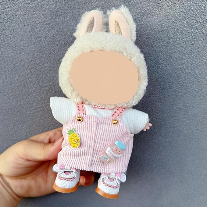 4 Pack—Adorable Outfit Set for 17cm Dolls,Premium Designer Doll Clothes with Accessories,6.7 Inches Cute Doll Clothes,Luxury Chic FashionClothing Set(No Dolls and Shoes) (Set B)