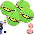 Magic Meta Ball, Children's Bouncing Ball, Magic Metaball, Magical Flying Saucer, Bouncy Balls, Parent-Child Interaction, Interactive Pop-Up Time Delay Transformation Toy Outdoor (green-4, no lights)