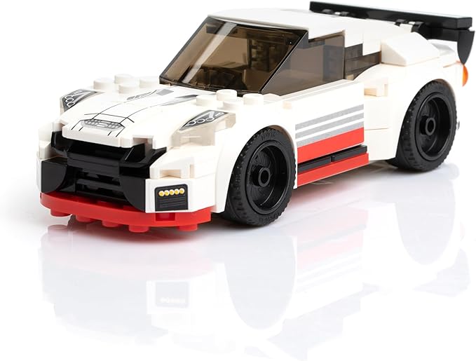 Block Builder Racing Car Building Block Set (229 Pieces). Racing Car Building Blocks for Kids and Adults