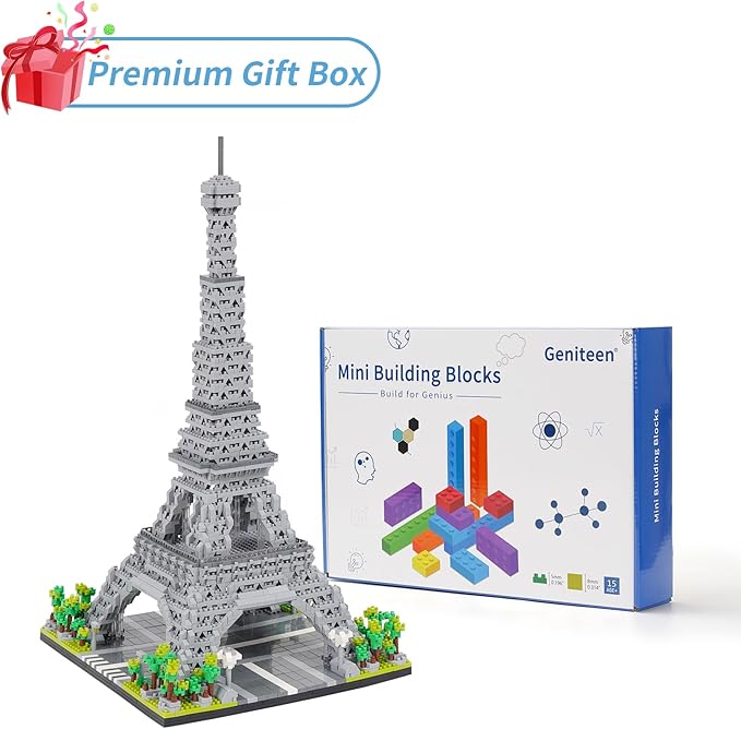 Building Blocks Set 3585 Pieces Architecture Eiffel Tower Model Building Kit World Famous Architecture Model Micro Building Blocks