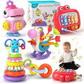 4 in 1 Baby Toys for 6 to 12 Months, Infant Sensory & Stacking for 1+ Year Old, Busy Cube Toys for Babies 12 -18 Months, Piano Xylophone Musical Travel Toys, Christmas Birthday Gifts for 1 - 2 - 3