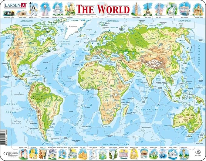 Larsen Puzzles The Physical World 80 Piece Children's Educational Jigsaw Puzzle