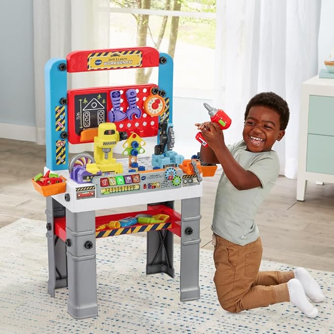 VTech Drill and Learn Workbench for Kids Ages 3 Years and up (Frustration Free Packaging)