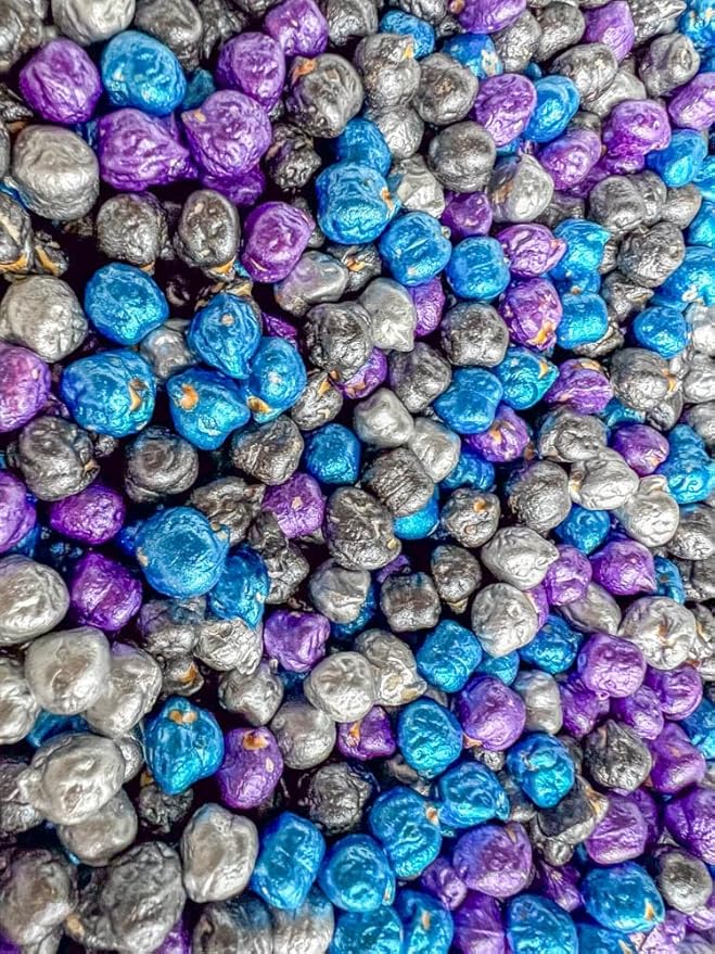 Colored Chickpeas for Sensory Play and Sensory Bins - Many Different Seasonal Colors (2 Cups, Outer Space 2)