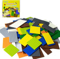 130 Pieces Classic Building Plate, Mixed Color with 11 Size Building Base Plate, Compatible with Lego Parts and Pieces, for Most Brands
